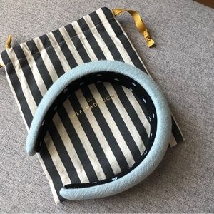 Lele Sadoughi blue denim padded headband - O/S